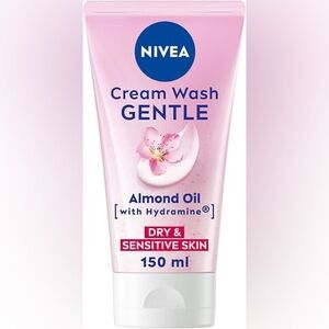 Nivea Gentle Cream Wash with Almond Oil for Dry & Sensitive Skin – Pink